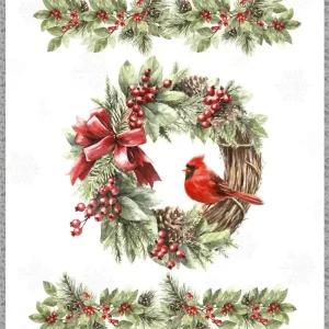 Worldwide Shipping Feathered Festivities Multi Large Quilt Panel | SKU# W120-001-063