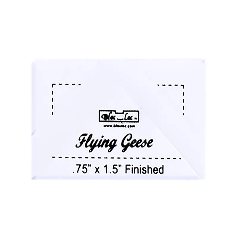 Wholesale Bloc_Loc .75" x 1.5" Flying Geese Square Up Ruler | Bloc_Loc #BL-FG