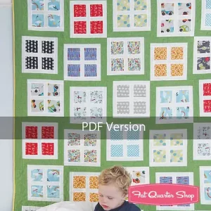Worldwide Shipping Looking In Downloadable PDF Quilt Pattern | Cluck Cluck Sew