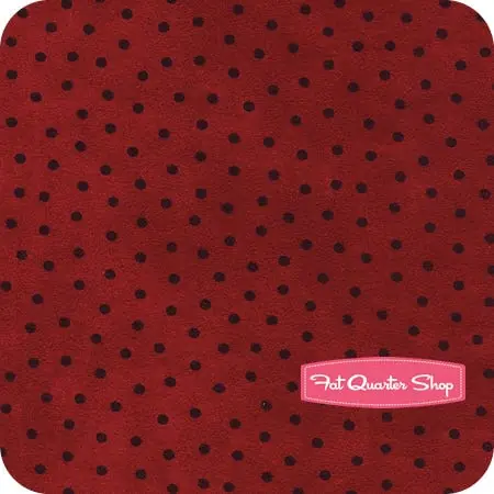 Woolies Flannel Red Scattered Dots Yardage| SKU# MASF18506-R New Arrival
