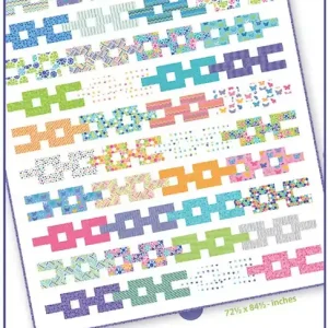 Worldwide Shipping Chain Links Downloadable PDF Quilt Pattern | Me and My Sister Designs