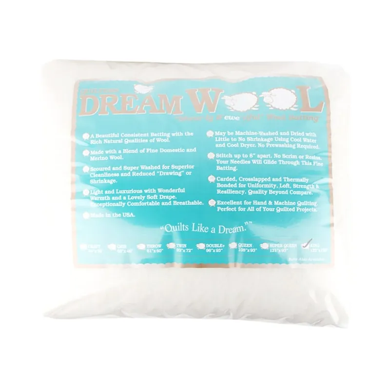 Wool Light Yet Lofty King Quilt Batting | Quilter's Dream #WOOLK Grab Now