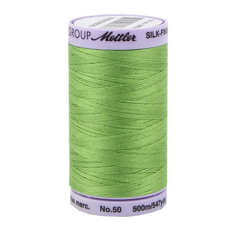 Sale Mettler Bright Mint 100% Cotton Silk Finish Thread | Mettler #9104-0092