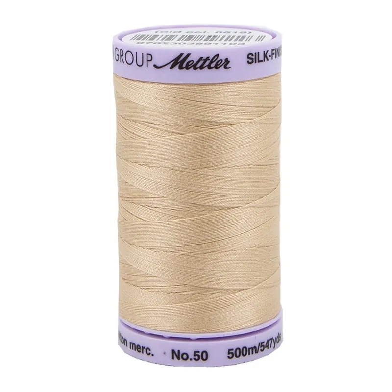 Mettler Oat Straw 100% Cotton Silk Finish Thread | Mettler #9104-0260 Hassle-Free Returns
