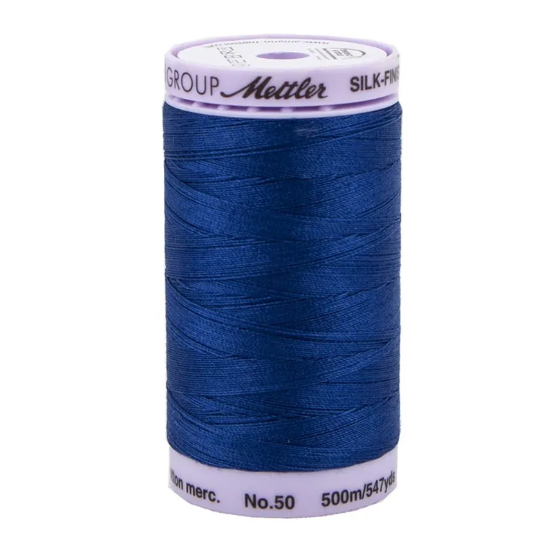Mettler Imperial Blue 100% Cotton Silk Finish Thread | Mettler #9104-1304 Super Sale