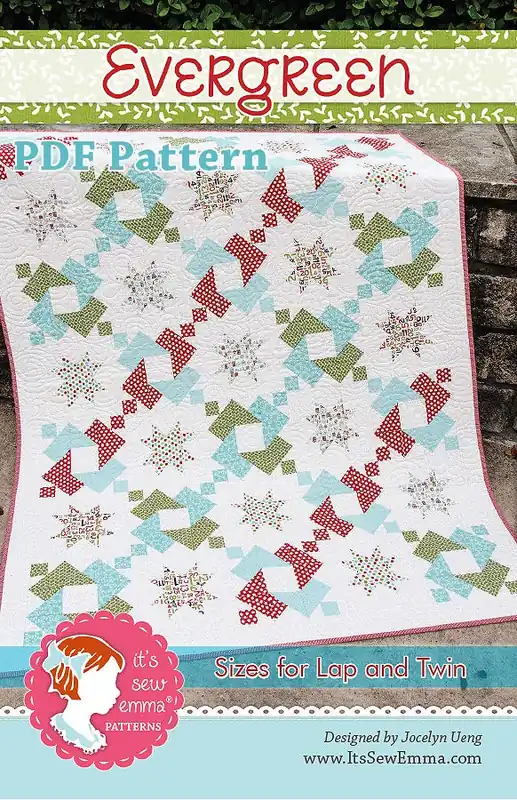 Get Yours Evergreen Downloadable PDF Quilt Pattern | It's Sew Emma