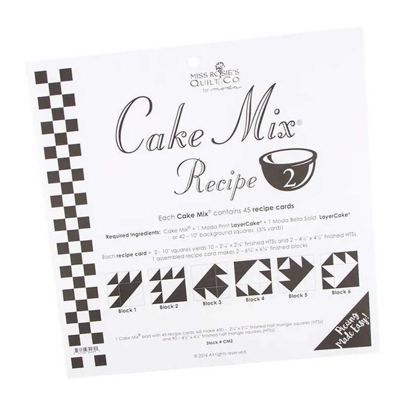 Worldwide Shipping Cake Mix Recipe #2 | Miss Rosie's Quilt Co. #CM2