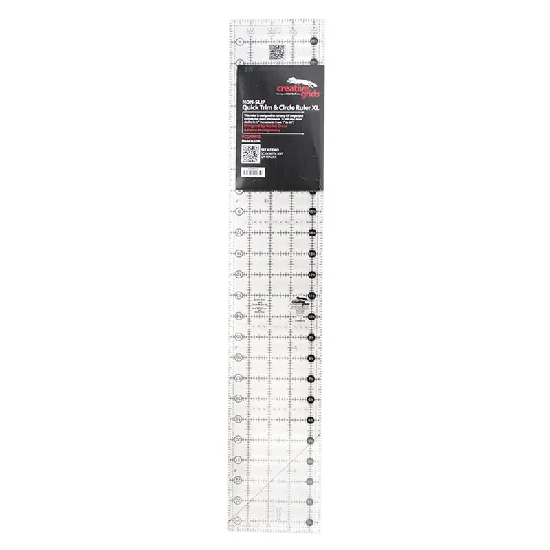 Fresh Stock Creative Grids 4.5" x 24.5" Quick Trim & Circle Ruler XL | Creative Grids #CGRMT5