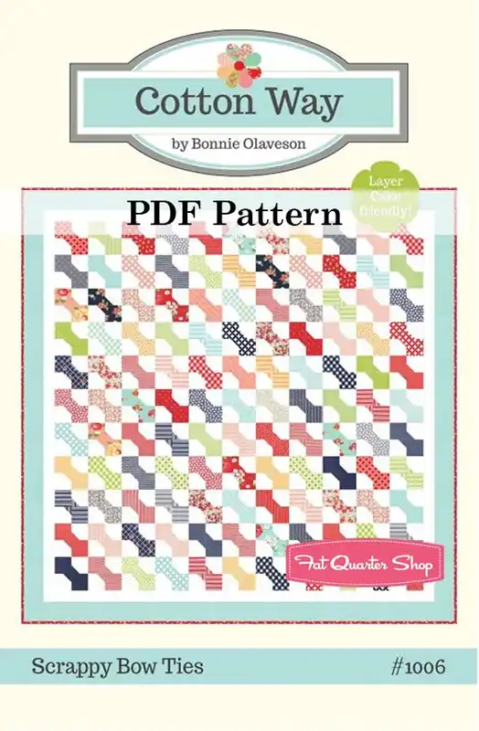 Scrappy Bow Ties Downloadable PDF Quilt Pattern | Cotton Way Latest