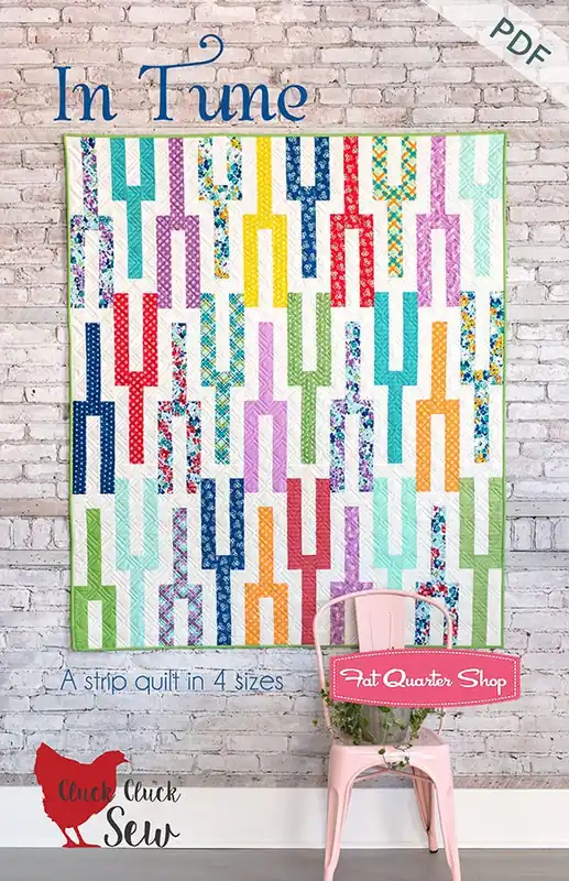 Price Cut In Tune Downloadable PDF Quilt Pattern | Cluck Cluck Sew