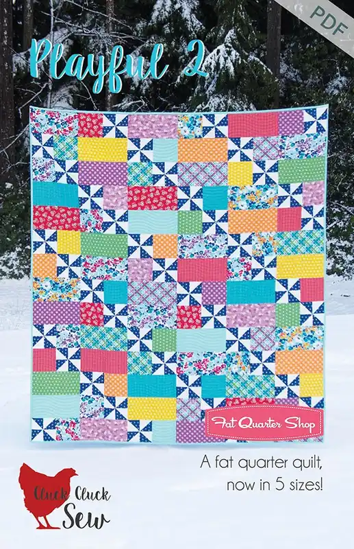 Playful 2 Downloadable PDF Quilt Pattern | Cluck Cluck Sew Save Now