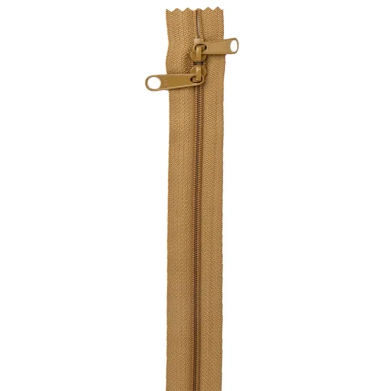 Cheap Golden Brown 30" Double Slide Handbag Zipper | ByAnnie #ZIP30-170