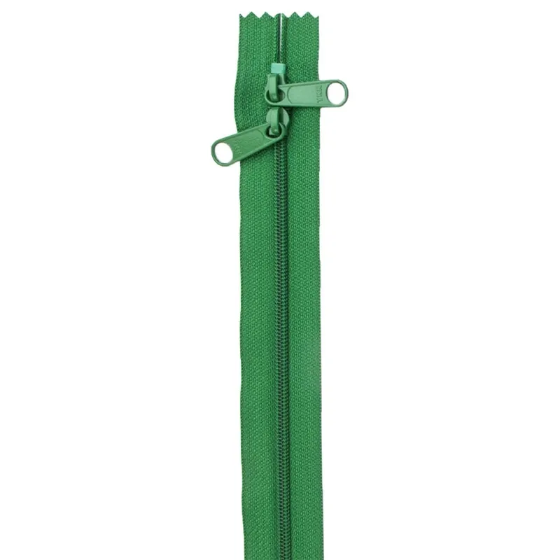 Jewel Green 30" Double Slide Handbag Zipper | ByAnnie #ZIP30-203 Instant Buy