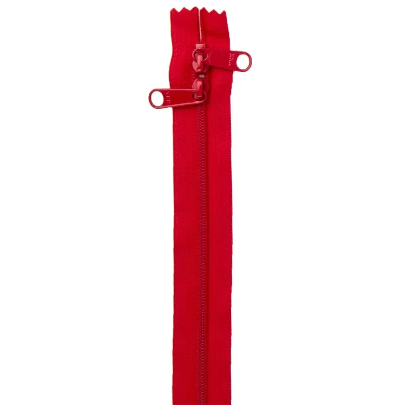 Atom Red 30" Double Slide Handbag Zipper | ByAnnie #ZIP30-260 Brand New