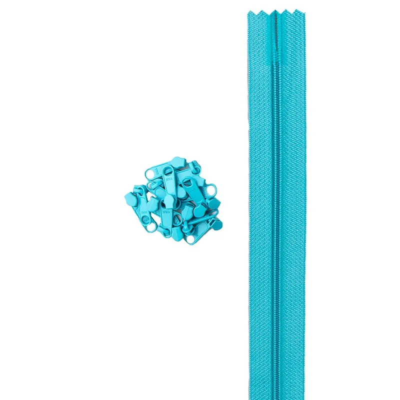 Mega Sale Parrot Blue 4 yard Handbag Zippers by the Yard | ByAnnie #ZIPYD-214