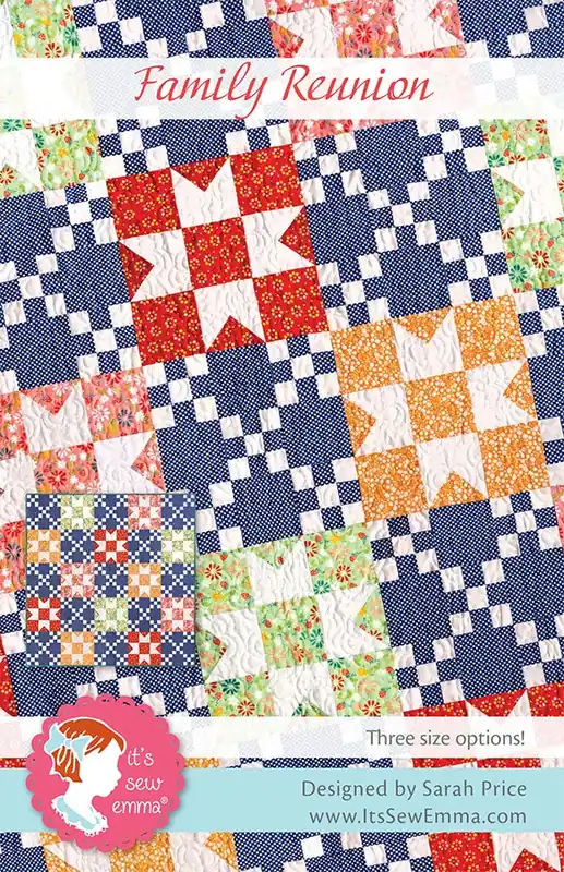 Sale Family Reunion Quilt Pattern | It's Sew Emma #ISE-179