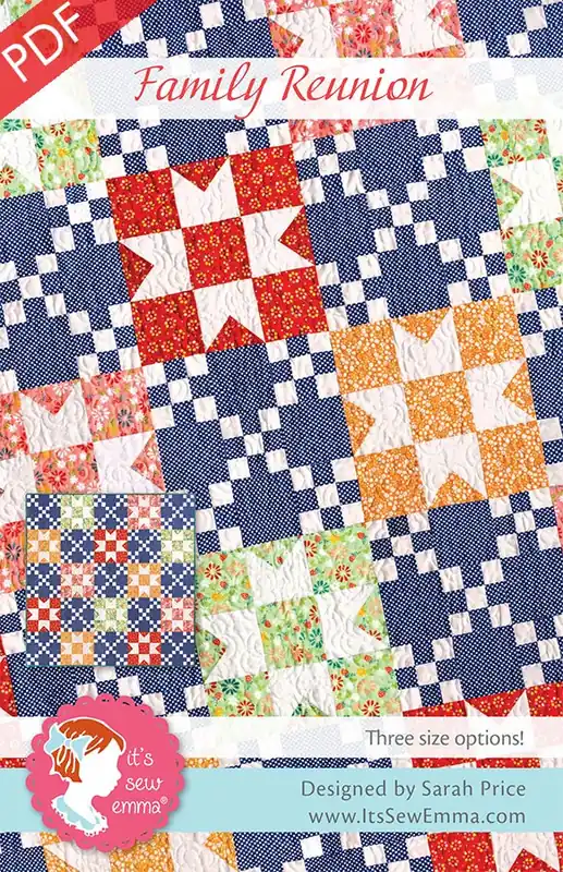 Get Yours Family Reunion Downloadable PDF Quilt Pattern | It's Sew Emma