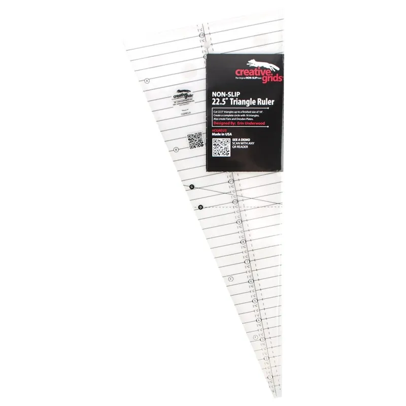 Creative Grids 22.5 Degree Triangle Ruler | Creative Grids #CGREU3 Fast Shipping