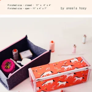 Zip-Up Tray Pouch Downloadable PDF Sewing Pattern | Aneela Hoey Low Price
