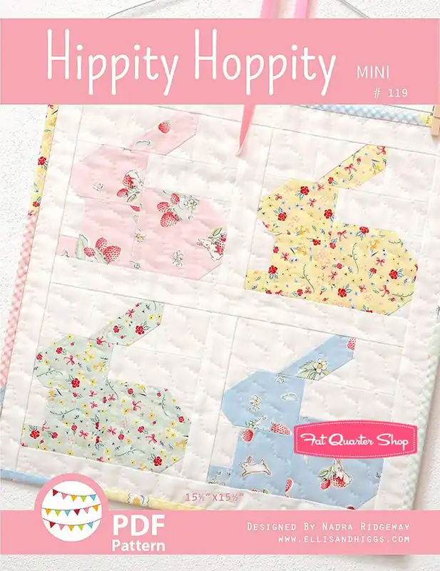 Discount Hippity Hoppity Mini Downloadable PDF Quilt Pattern | Ellis & Higgs
