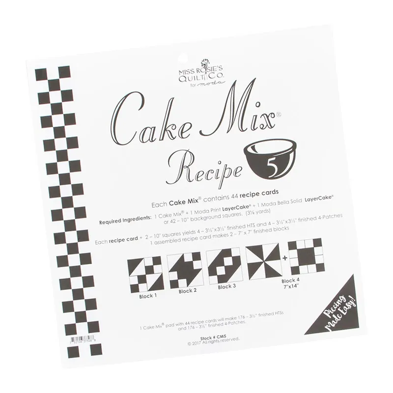 Same Day Shipping Cake Mix Recipe #5 | Miss Rosie's Quilt Co. #CM5