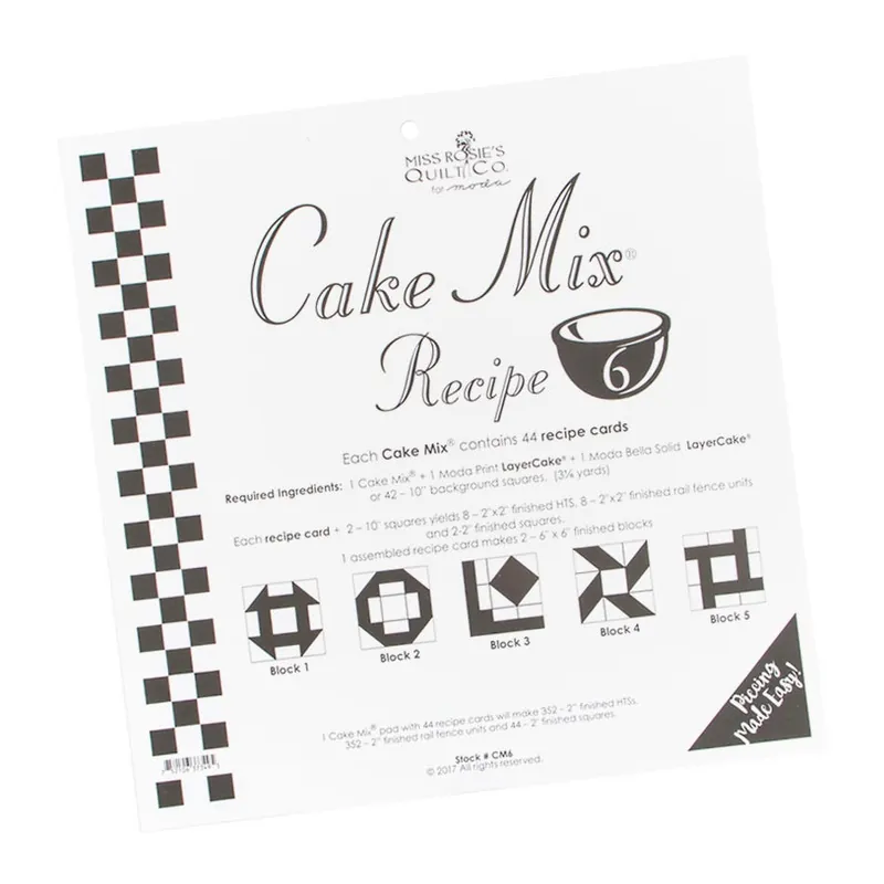 Order Now Cake Mix Recipe #6 | Miss Rosie's Quilt Co. #CM6