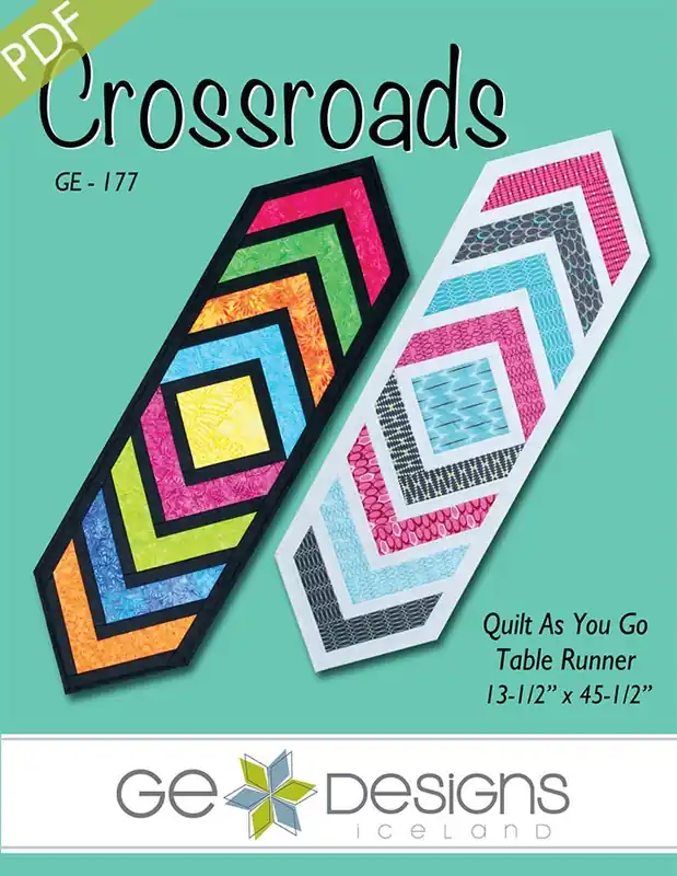 High Quality Crossroads Tablerunner Downloadable PDF Quilt Pattern | G.E. Designs