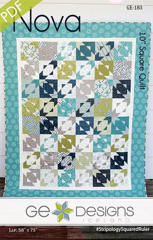 Modern Nova Downloadable PDF Quilt Pattern | G.E. Designs