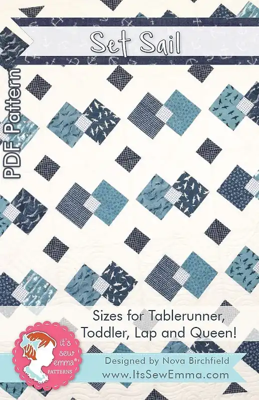 Buy Online Set Sail Downloadable PDF Quilt Pattern | It's Sew Emma