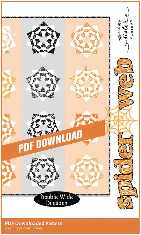 Markdown Spider Web Downloadable PDF Quilt Pattern | Me and My Sister Designs
