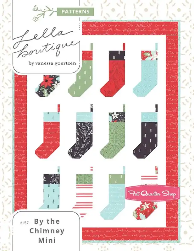 Popular By the Chimney Mini Downloadable PDF Quilt Pattern | Lella Boutique