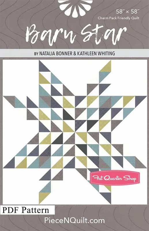 Fast Shipping Barn Star Downloadable PDF Quilt Pattern | Piece N Quilt