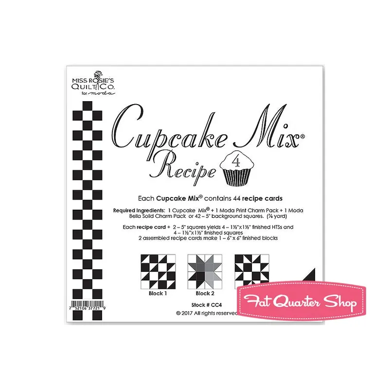 Cupcake Mix Recipe #4 | Miss Rosie's Quilt Co. #CC4 Fast Shipping