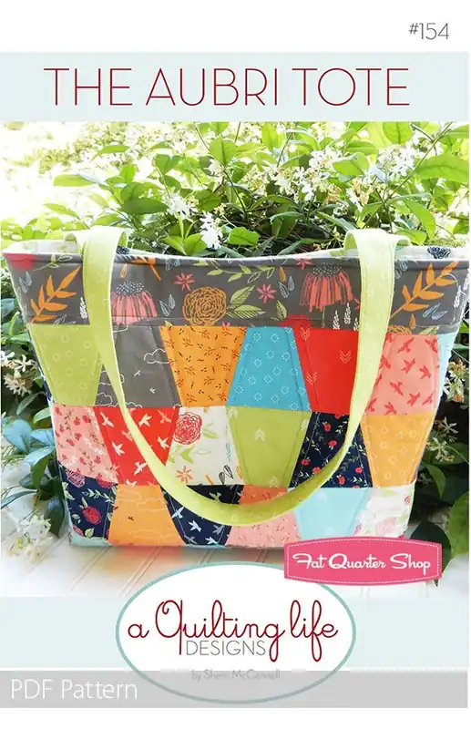 Holiday Sale The Aubri Tote Downloadable PDF Sewing Pattern | A Quilting Life Designs
