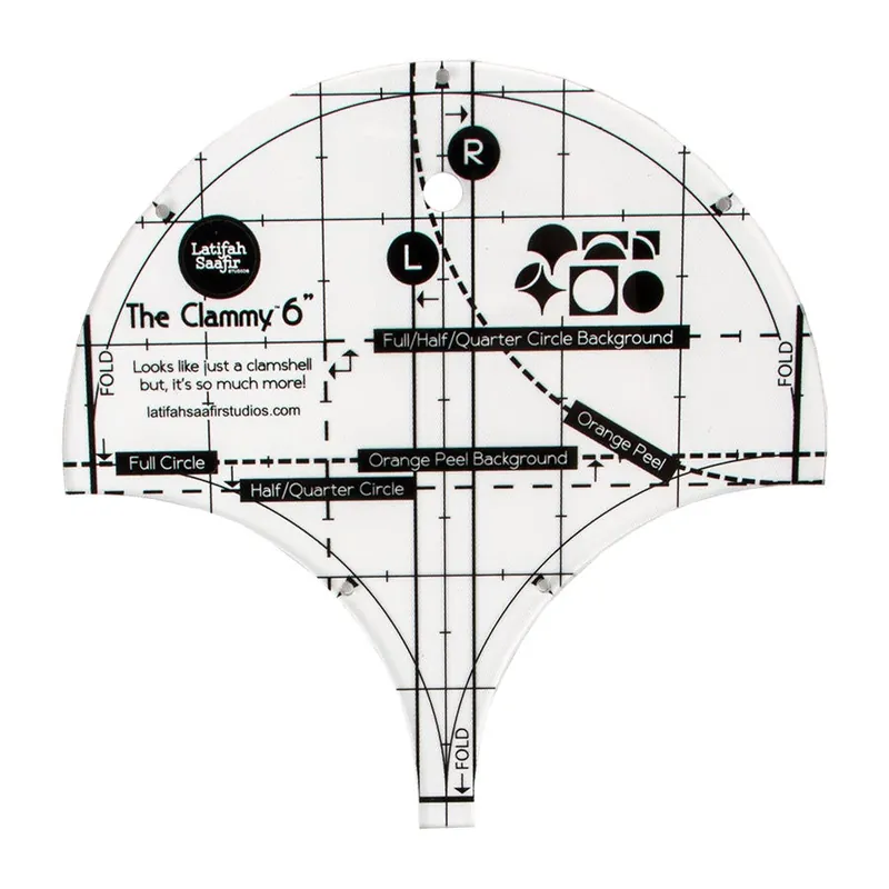 Worldwide Shipping The Clammy 6" Ruler | Latifah Saafir Studios #LSS-102