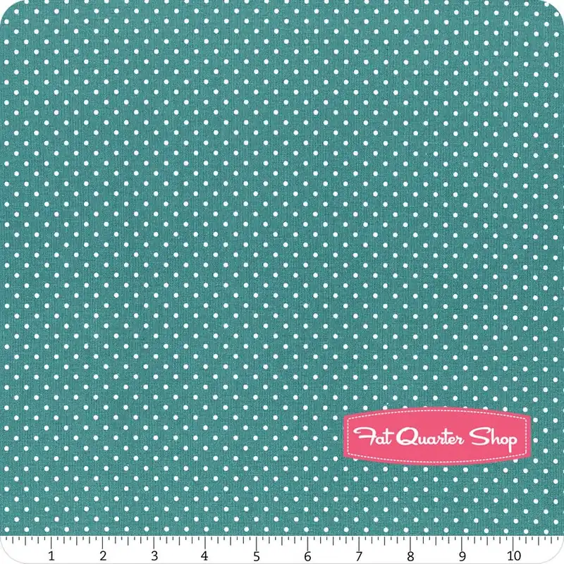 Deal Swiss Dots Teal Dots Yardage | SKU# C670-TEAL
