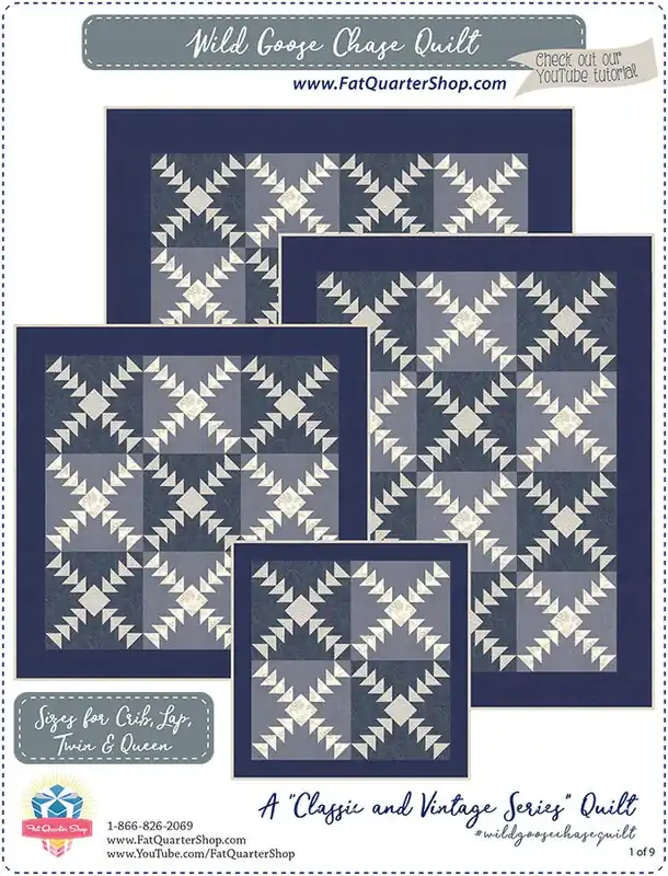 Wild Goose Chase Classic & Vintage Downloadable PDF Quilt Pattern | Fat Quarter Shop Wholesale