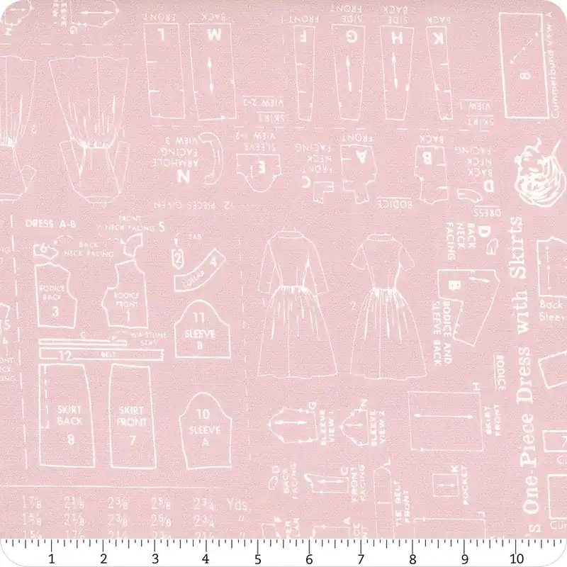 Bee Backings & Borders 108" Wide Pink Pattern Yardage | SKU# WB6421-PINK New Release