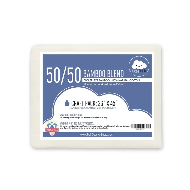 Craft 50/50 Bamboo Blend Happy Cloud Quilt Batting | Fat Quarter Shop Trending