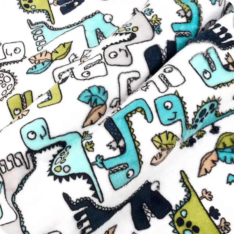 Crafted Cuddle Teal Roar! Yardage | SKU# ROAR!-TEAL