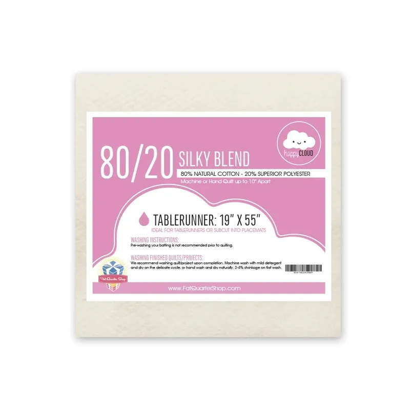 Tablerunner 80/20 Silky Blend Happy Cloud Quilt Batting | Fat Quarter Shop New Arrival