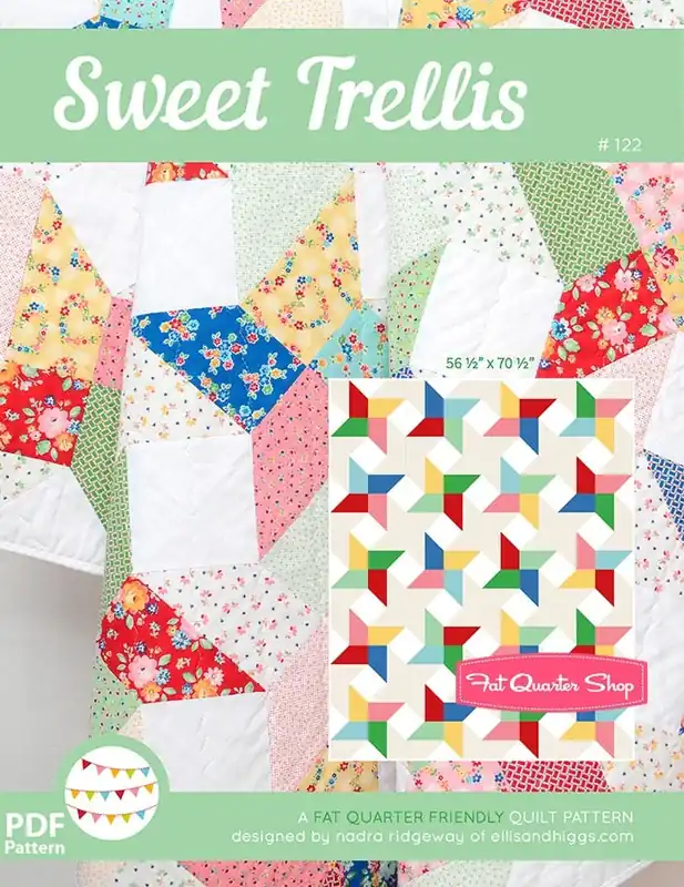 Sweet Trellis Downloadable PDF Quilt Pattern | Ellis & Higgs Order Now