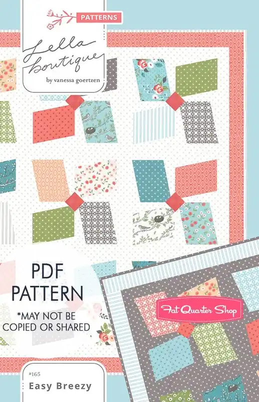 Price Drop Easy Breezy Downloadable PDF Quilt Pattern | Lella Boutique
