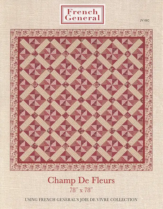 Buy Today Champ De Fleurs Quilt Pattern | French General #FG-JV002