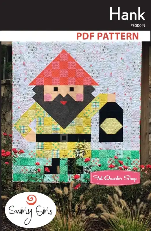 Same Day Shipping Hank Downloadable PDF Quilt Pattern | Swirly Girls