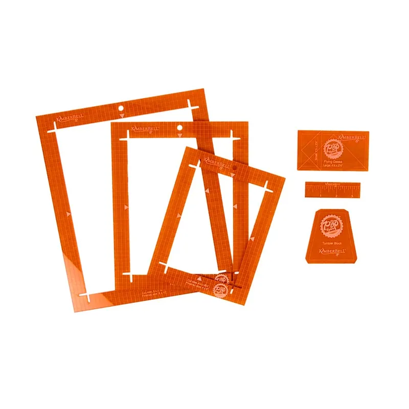 Seasonal Sale Orange Pop Rulers Rectangle Set | Kimberbell #KDTL102