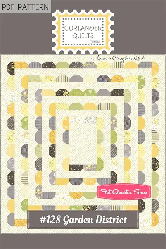 Garden District Downloadable PDF Quilt Pattern | Coriander Quilts Exclusive