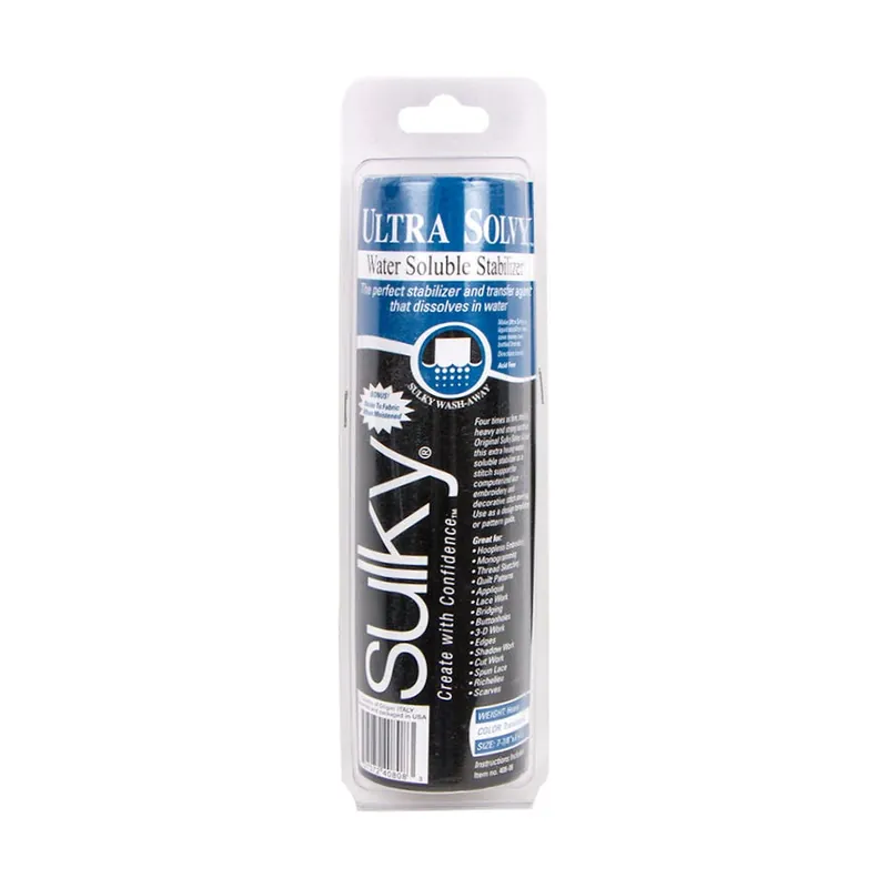 Ultra Solvy Water Soluble Stabilizer 8" x 8 yards | Sulky #408-08 Affordable