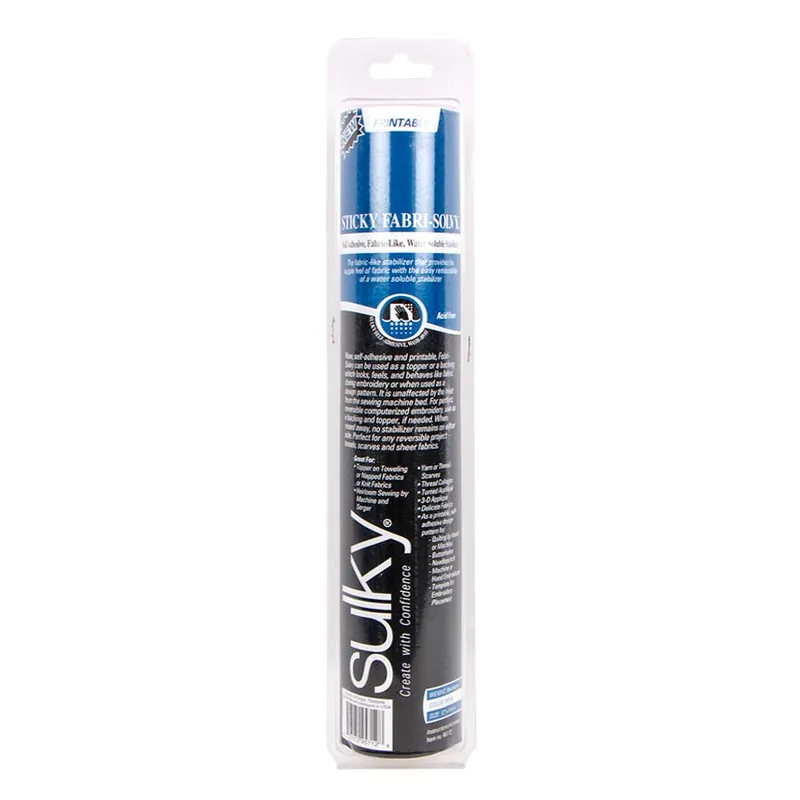 Direct From Factory 12" x 6 yards Sticky Fabri-Solvy Water Soluble Stabilizer | Sulky #457-12
