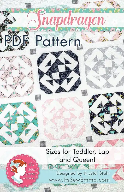 Last Chance Snapdragon Downloadable PDF Quilt Pattern | It's Sew Emma